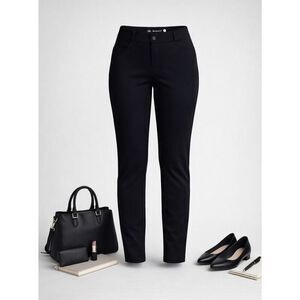Betabrand Dress Pant Yoga Pants Black XL Stretch Pull-On Work Office Minimalist